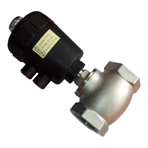 氣動(dòng)角座閥